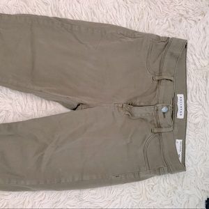 Skinny olive jagging